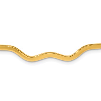 Herco 14K Polished Wave Collar Necklace