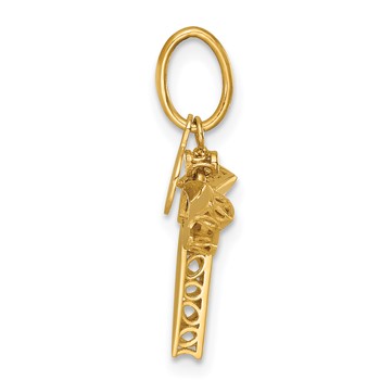 Herco 14K Polished Moveable Dragonfly Pendant — alternate view