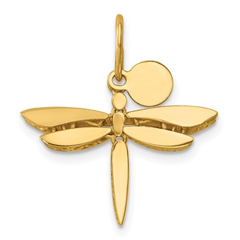 Herco 14K Polished Moveable Dragonfly Pendant