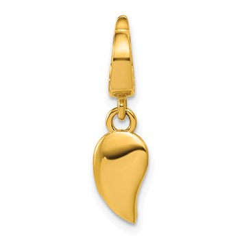Herco 14K Polished Teardrop Hinged Opening Pendant/Charm