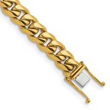 Image of Herco 14K Polished Solid 10.5mm Curb 16 Inch Chain