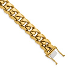 Image of Herco 14K Polished Solid 15.4mm Curb Chain (Per Inch)