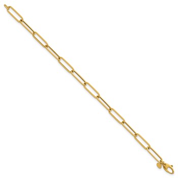 Herco 14K Polished 6mm Paperclip Link 7.5 inch Bracelet — alternate view