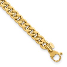 Image of Herco 14K Polished 7mm Curb 7.5 inch Bracelet