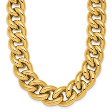 Image of Herco 14K Polished 14.8mm Curb 18 inch Necklace