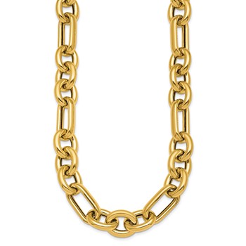 Herco 14K Polished 15mm Fancy Link 18 inch Necklace — alternate view