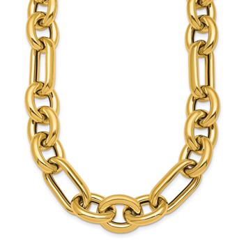 Herco 14K Polished 15mm Fancy Link 18 inch Necklace