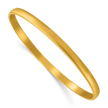 Herco 14K Satin Solid 4.3mm Slip-on Bangle