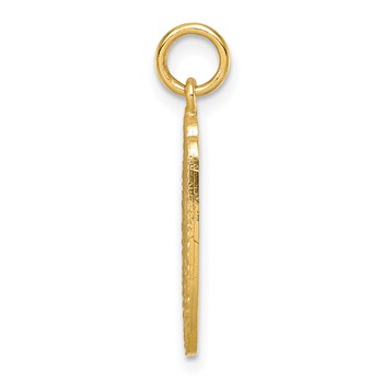 Herco 14K Polished and Textured Hamsa Pendant — alternate view