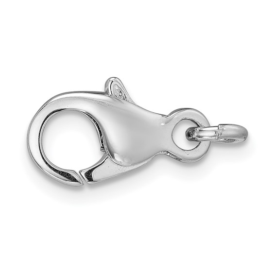 Herco 14K White Gold Polished 15x7mm Medium Fancy Lobster Clasp - HERCO