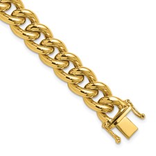 Image of Herco 14K Polished 10mm Curb 7.5 inch Bracelet