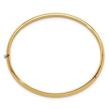 Herco 14K Polished 4.7mm Hinged Bangle — alternate view