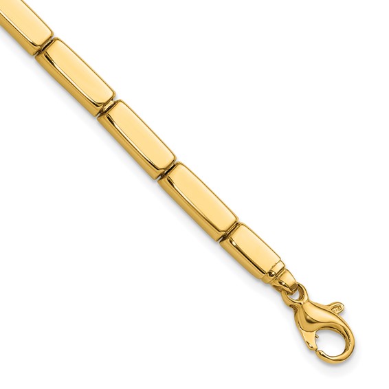 Herco 14K Polished 4.3mm Rectangular Bar Link 7.5 inch Bracelet - Quality  Gold