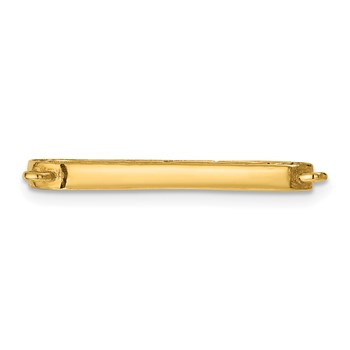 Herco 14K Polished Diamond Oval Link — alternate view