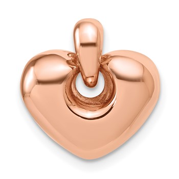 Herco 14K Rose Gold Polished Heart 16MM