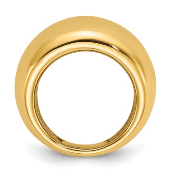 Herco 14K Polished Wide Domed Ring — alternate view