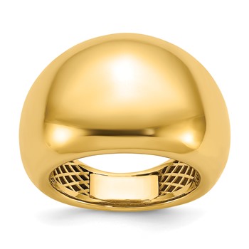 Herco 14K Polished Wide Domed Ring