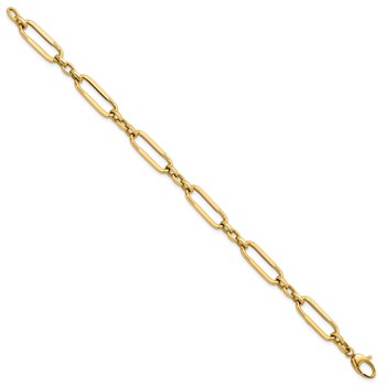 Herco 14K Polished Fancy Link 7.5 inch Bracelet — alternate view