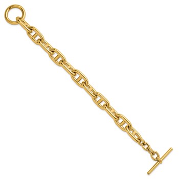 Herco 14K Hollow Polished Anchor Link 12.5mm 8.5 inch Toggle Bracelet — alternate view