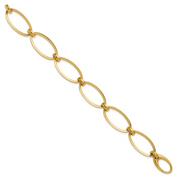Herco 14K Polished Oval Link 8 inch Bracelet — alternate view