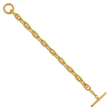 Herco 14K Polished 8mm Anchor Link 8 inch Toggle Bracelet — alternate view