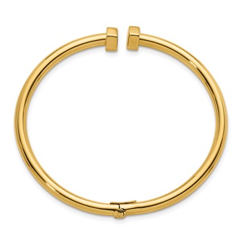 Herco 14K Polished Hinged Cuff Bangle — alternate view