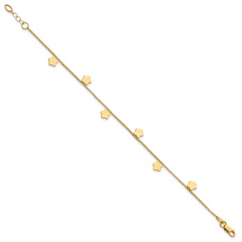 Herco 14K Gold Bracelet Flowers — alternate view