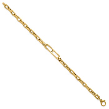 Herco 14K Polished Fancy Link 8 inch Bracelet — alternate view