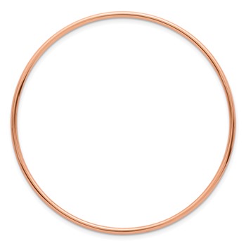 Herco 14K Rose Gold Polished 2mm Slip-on Bangle — alternate view