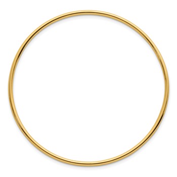 Herco 14K Polished 2mm Slip-on Bangle — alternate view