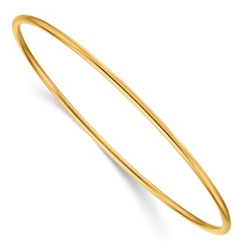 Herco 14K Polished 2mm Slip-on Bangle