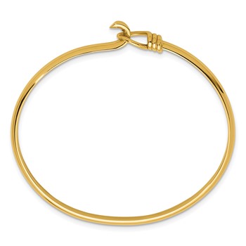 Herco 14K Polished Hook Circle Flexible Bangle — alternate view