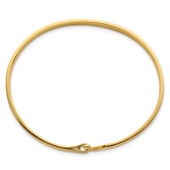 Herco 14K Polished Loop and Hook Bangle — alternate view