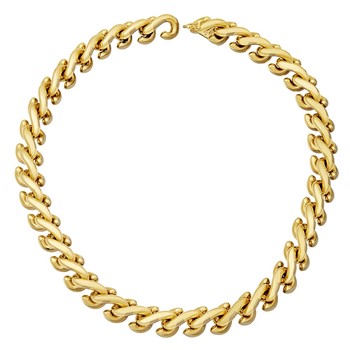 Herco 14K Gold Twist ""S"" Links 12.7mm