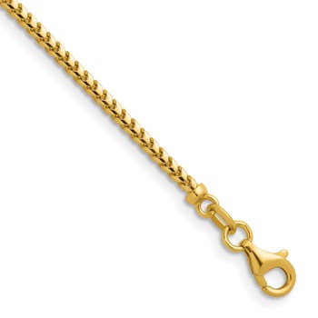 Herco 14K Polished 2.0mm Solid Franco 22 Inch Chain