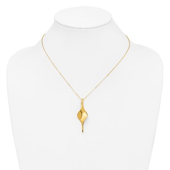 Herco 14K Gold Twist Shape Charm 58MM — alternate view