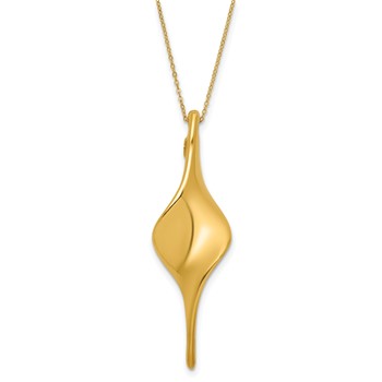 Herco 14K Gold Twist Shape Charm 58MM