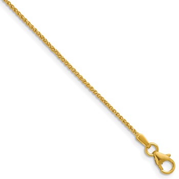 Herco 14K Polished 1.3mm Solid Spiga 22 Inch Chain
