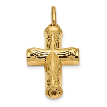 Sentimental Expressions 14K Cross Ash Holder Pendant — alternate view