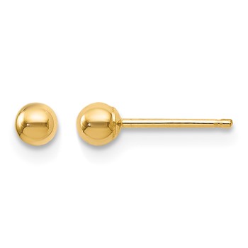 Leslie's 14K Polished 3mm Ball Post Earrings
