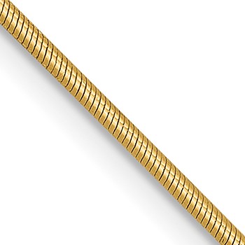 Leslie's 14K .9mm Round Snake Chain