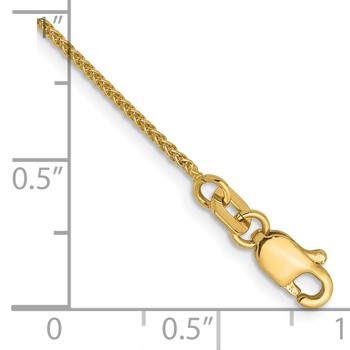 Leslie's 14K 1.0mm Spiga Chain Anklet — alternate view