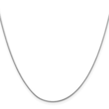 Leslie's 14K White Gold .9mm Round Snake Chain — alternate view