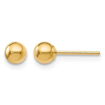 Leslie's 14K Polished 4mm Ball Post Earrings