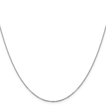 Leslie's 14K White Gold 1.1mm Flat Cable Chain — alternate view