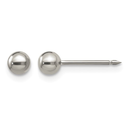 Inverness Titanium 4mm Ball Post Earrings