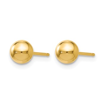 Leslie's 14K Polished 5mm Ball Post Earrings — alternate view