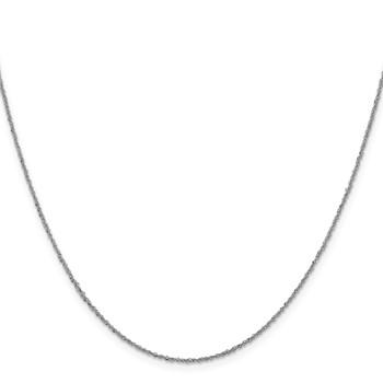 Leslie's 14K White Gold 1mm Sparkle Singapore Chain — alternate view