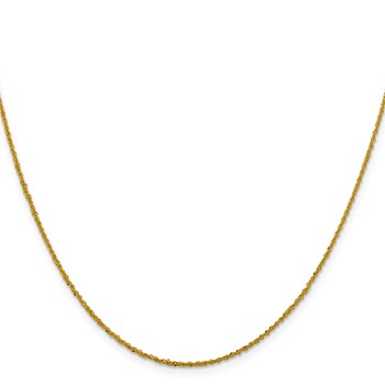 Leslie's 14K 1.3mm Sparkle Singapore Chain — alternate view