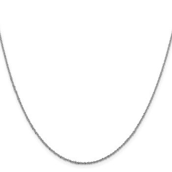 Leslie's 14K White Gold 1.3mm Sparkle Singapore Chain — alternate view